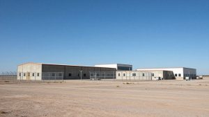 Texas ICE detention center facility exterior.